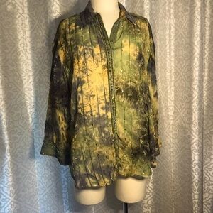 Piano Multi colored tie dyed top T2